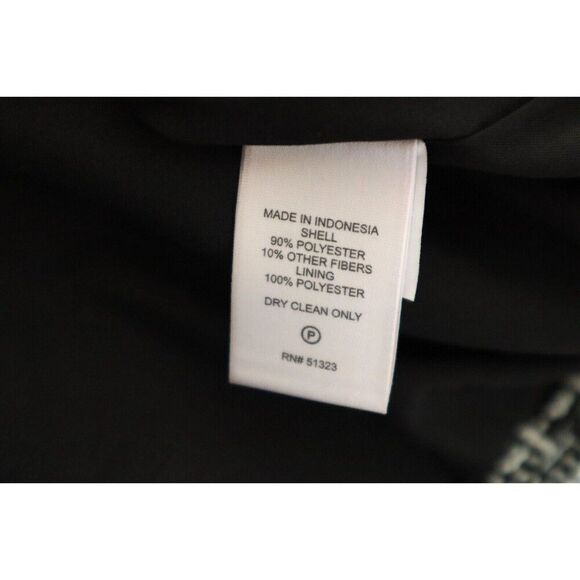 CeCe 7062502-060 Women Sz M Black Dazzling Charm Short Length Tweed Shacket - Picture 5 of 9